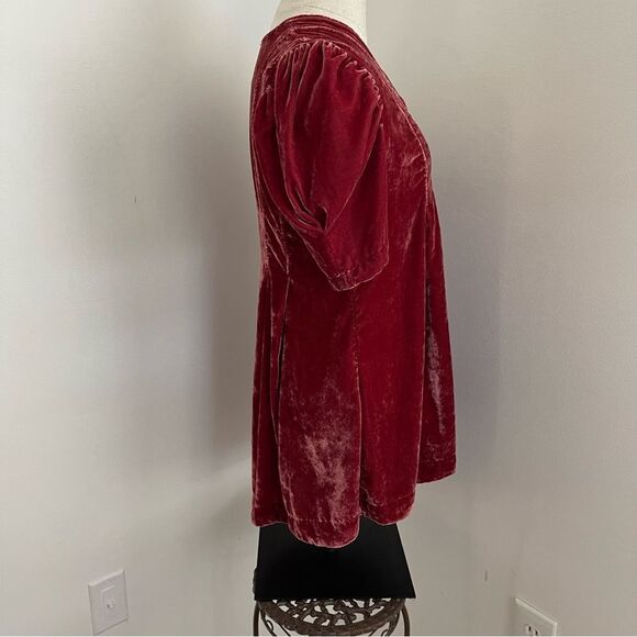 ✨ Free People Ivy Velvety Babydoll Tunic | Dark Berry | XS ✨ - Picture 6 of 13